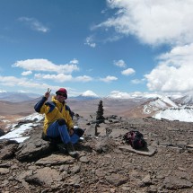 The summit of Volcan Bertrand (5254 meters)